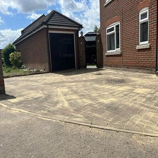 Block paved driveway